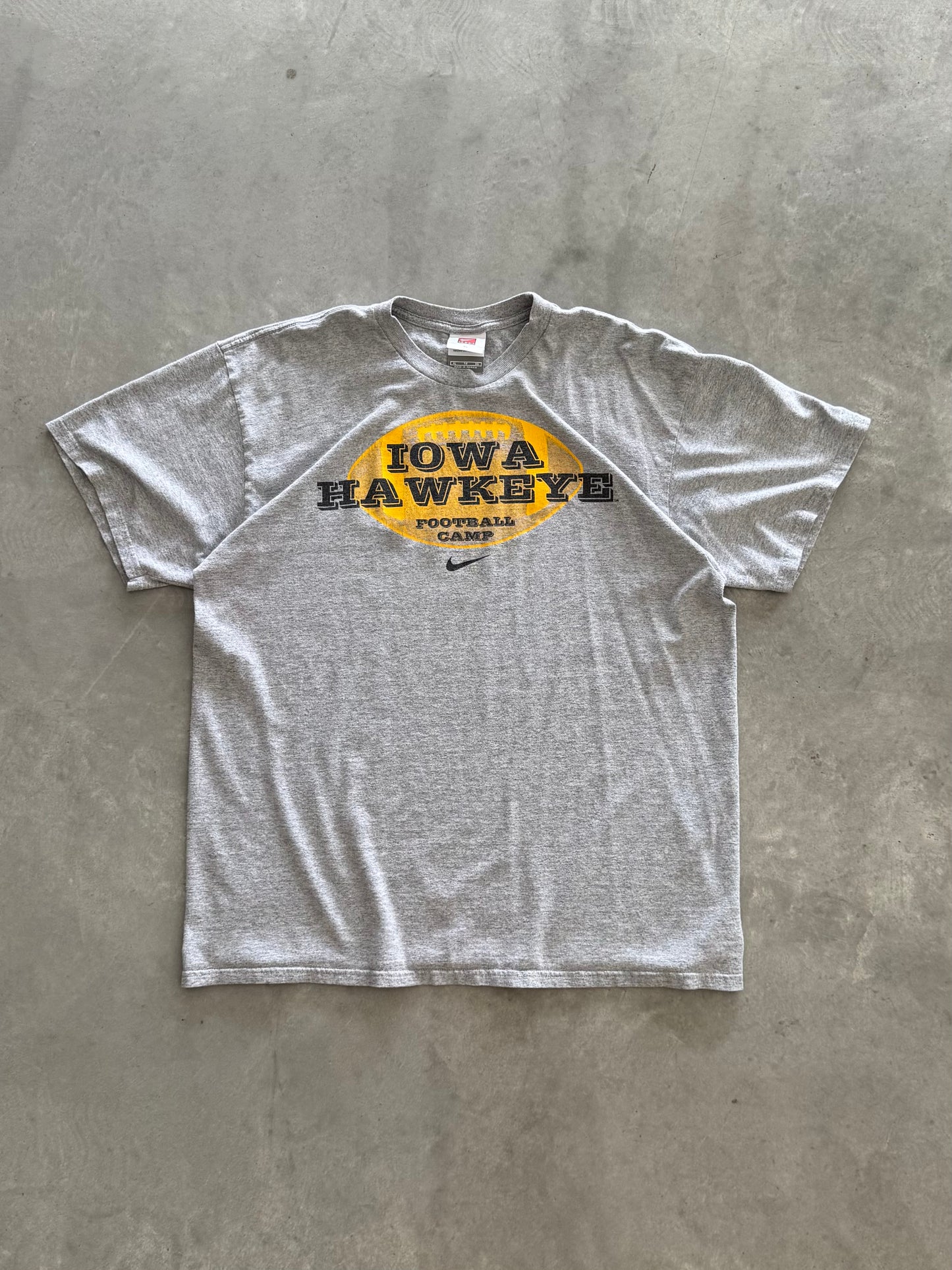 Vintage 90s Nike Iowa Hawkeyes Football Tee - XL