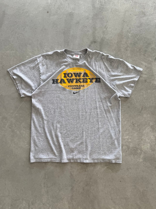 Vintage 90s Nike Iowa Hawkeyes Football Tee - XL