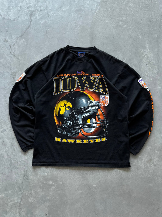 Vintage Iowa Hawkeyes 2003 Orange Bowl Longsleeve - XL