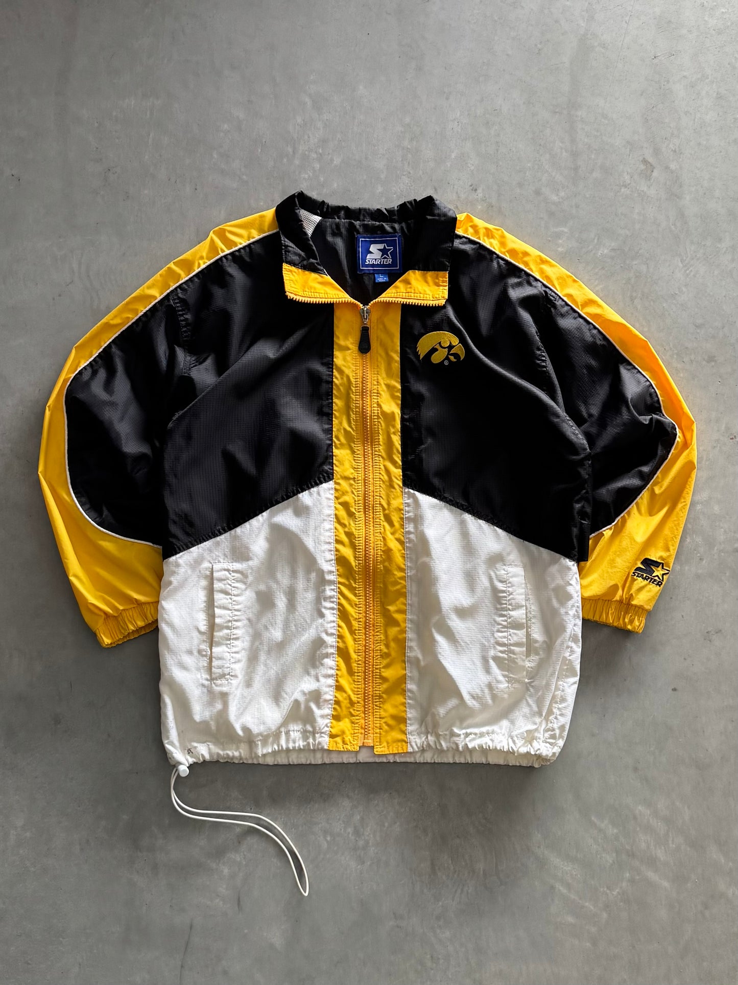 Vintage Iowa Hawkeyes Starter Windbreaker - L