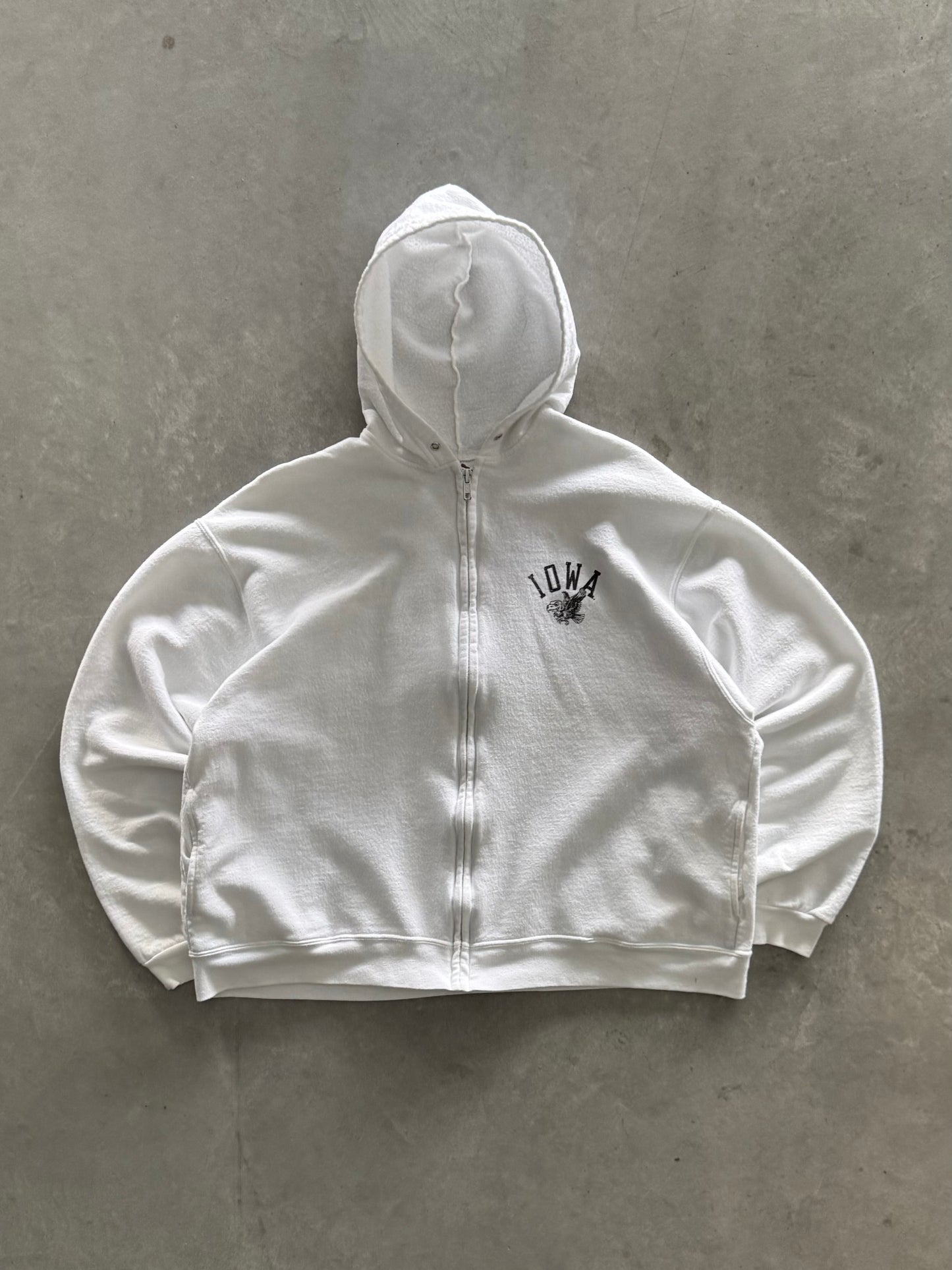 Vintage Iowa Hawkeyes Women’s Zip Up Hoodie - XL