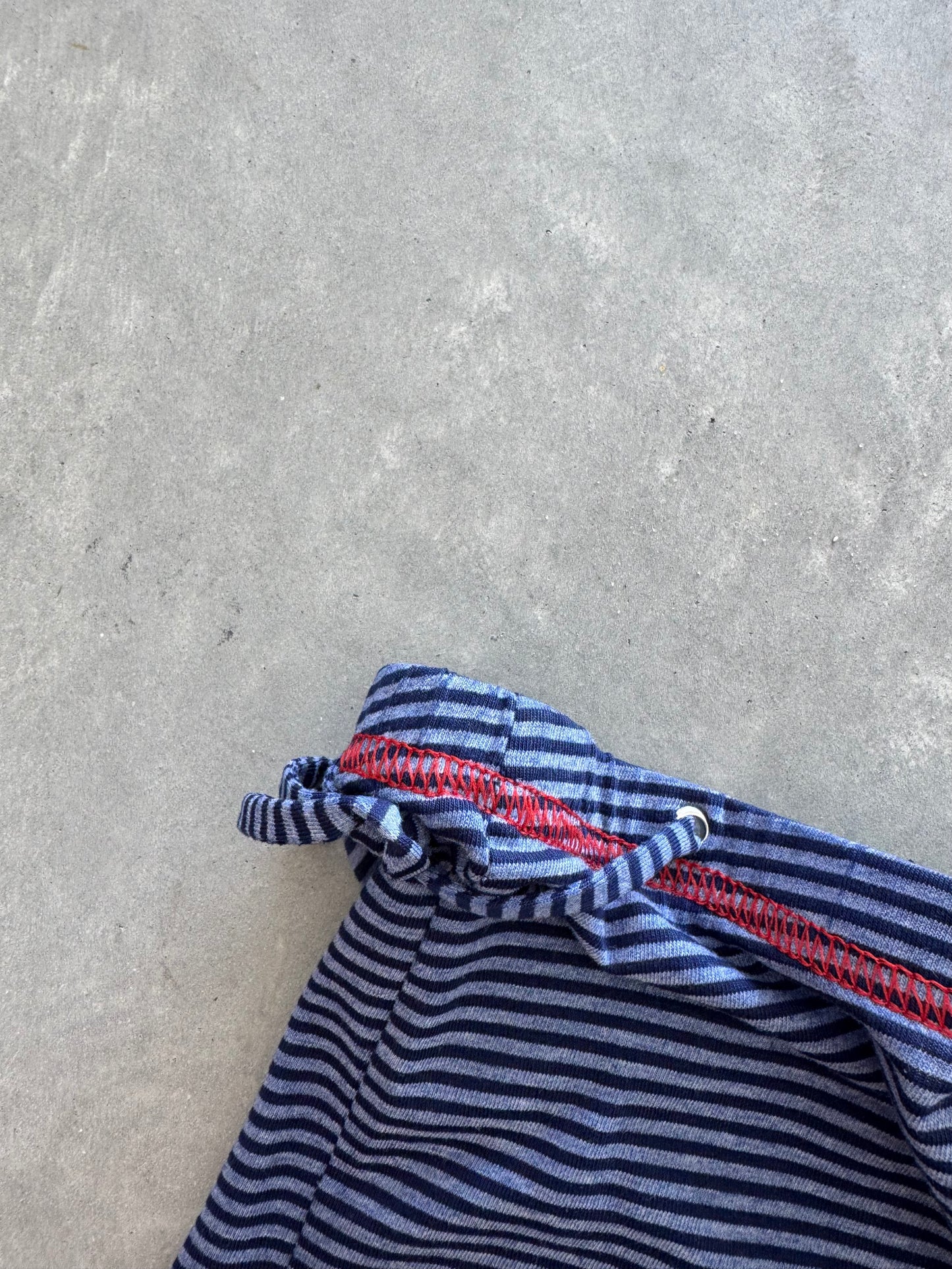 Vintage Striped Mini Shorts - M