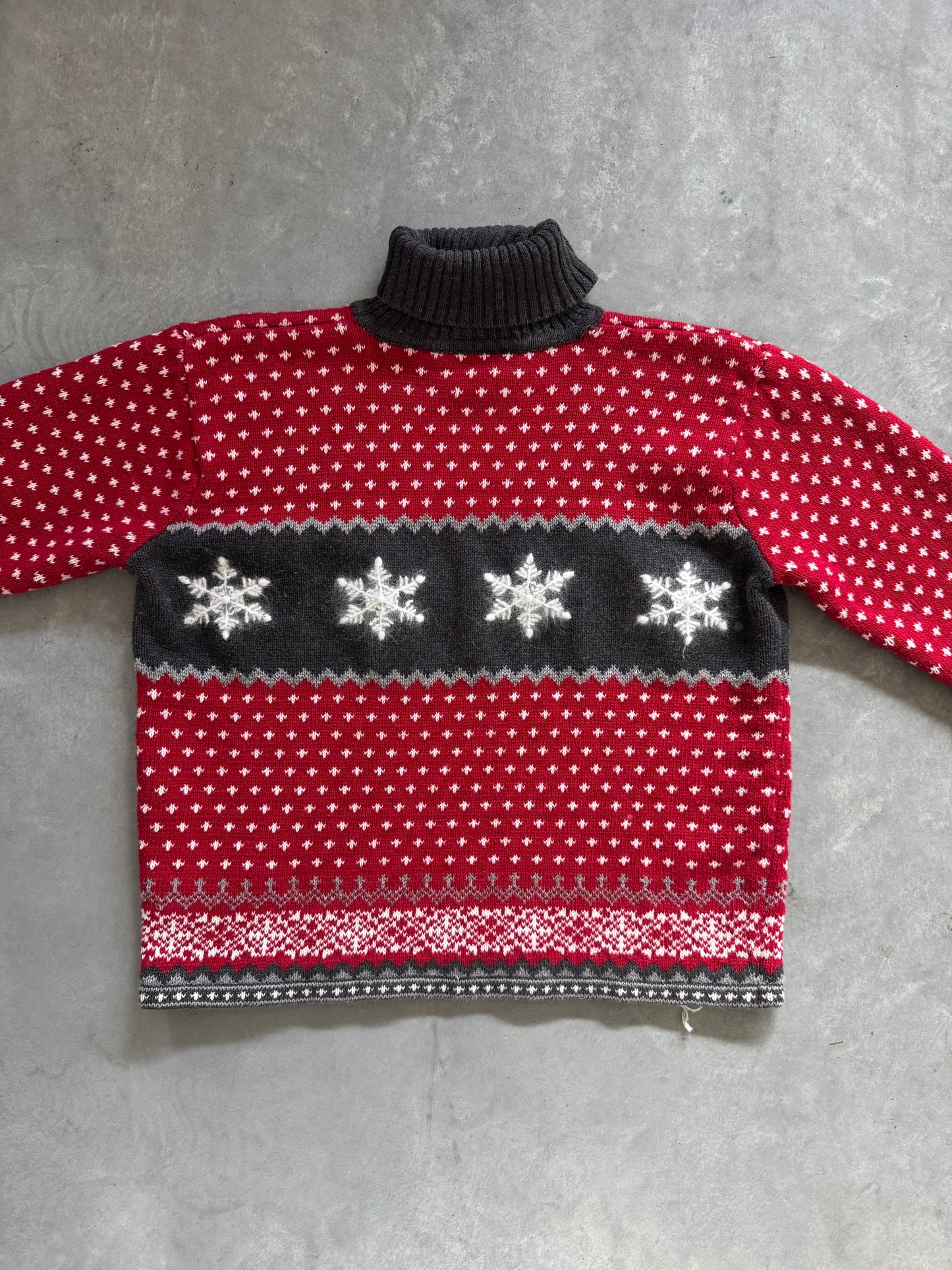 Vintage Snowflake Sweater - L