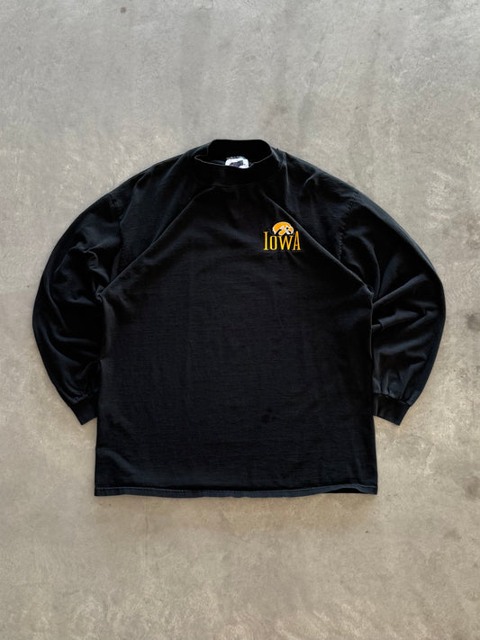 Vintage 90s Iowa Hawkeyes Mock Neck - XL
