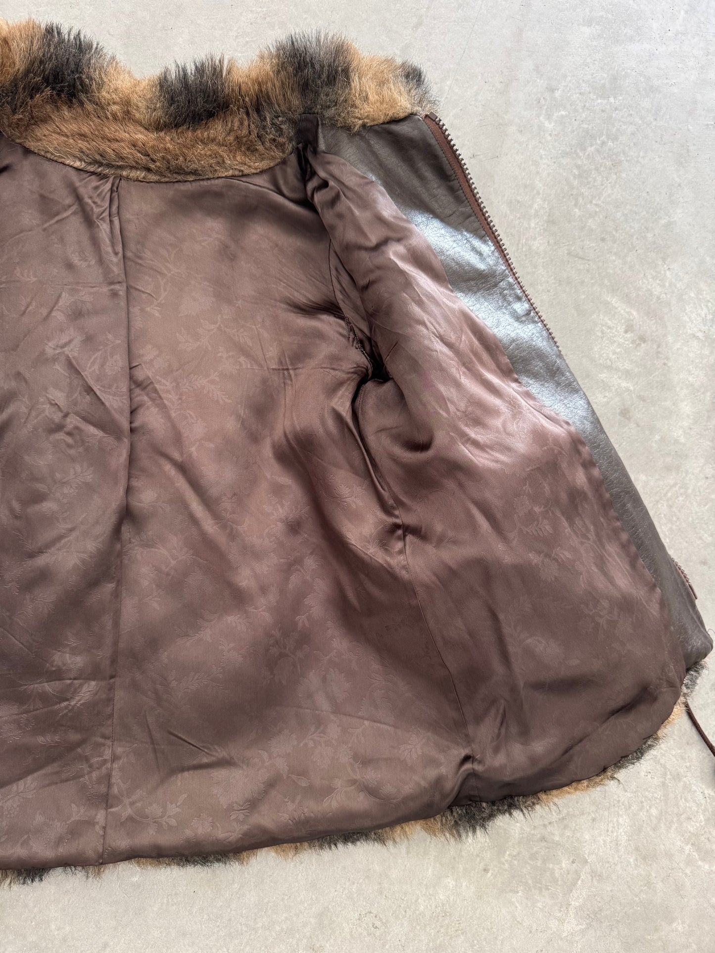 Vintage 1960s New York Hillmoor Faux Fur Coat - L