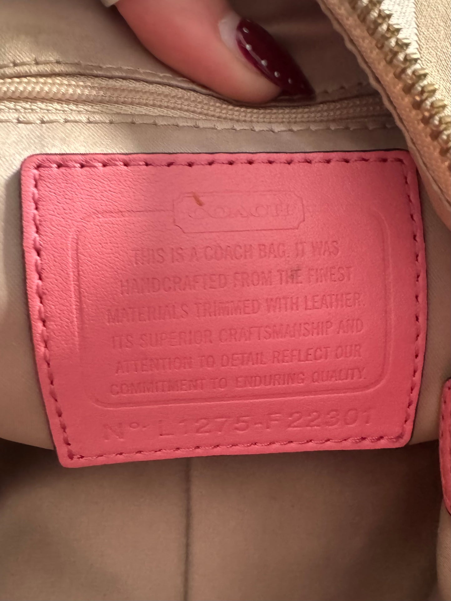Vintage Coach Kristin Signature hobo shoulder bag