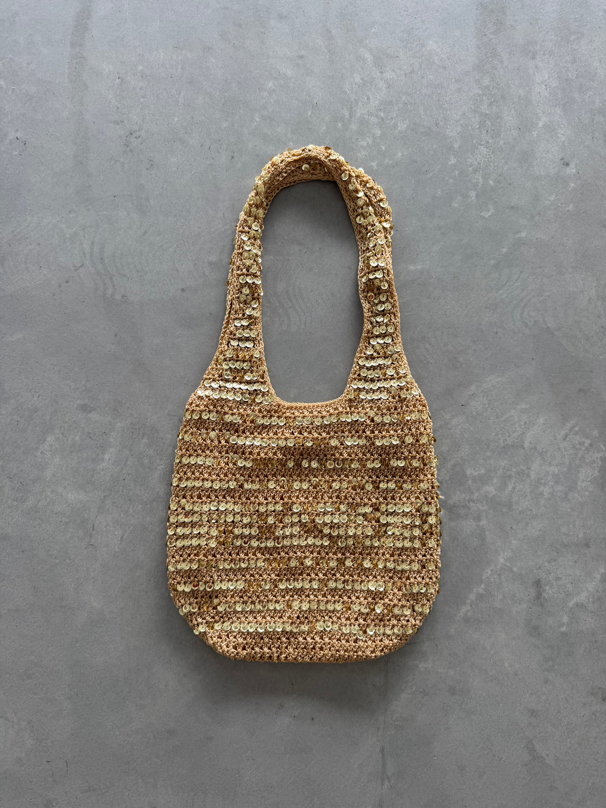 Vintage Crochet Sequin Purse