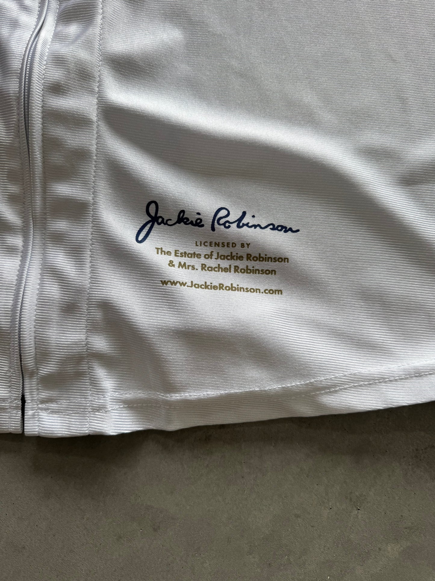 Vintage Zip Up Los Angeles Dodgers Jackie Robinson Jersey - XL