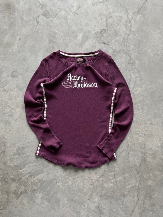 Vintage Harley Davidson Women’s Waffle Knit - L