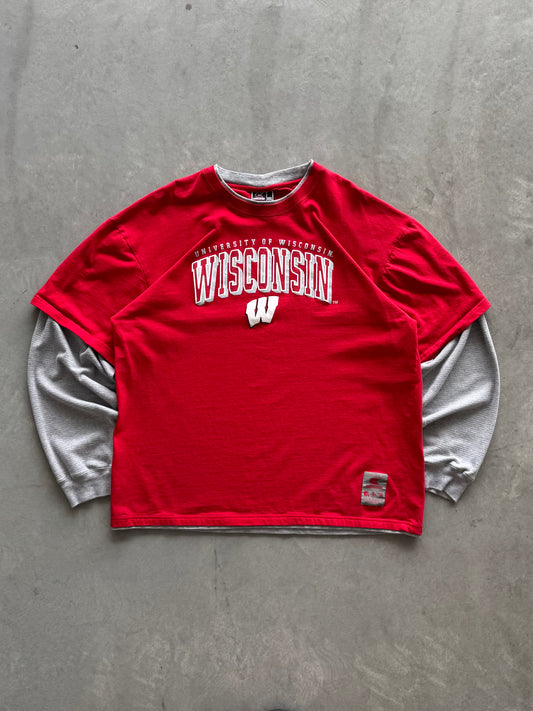 Vintage Wisconsin Badgers Layered Longsleeve- XXL