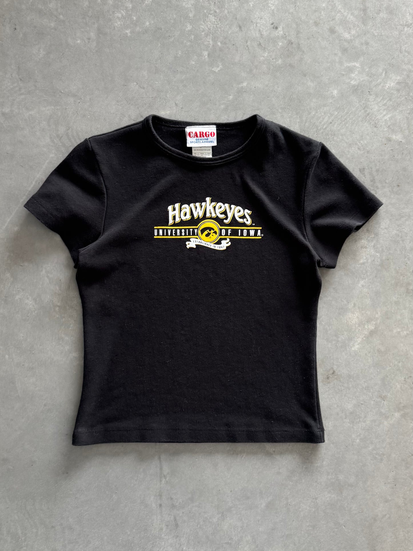 Vintage Iowa Hawkeyes Women’s Baby Tee - M