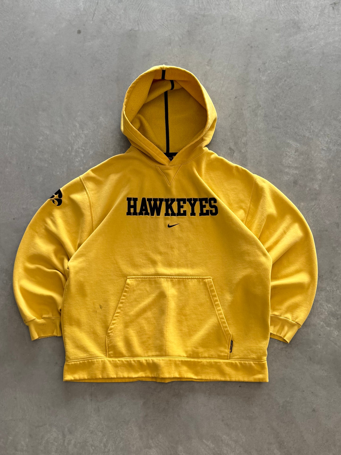 Vintage 90s Nike Iowa Hawkeyes Hoodie - XL