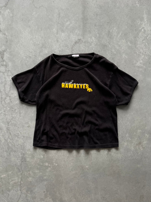 Vintage Iowa Hawkeyes Women’s Cropped Tee - XL