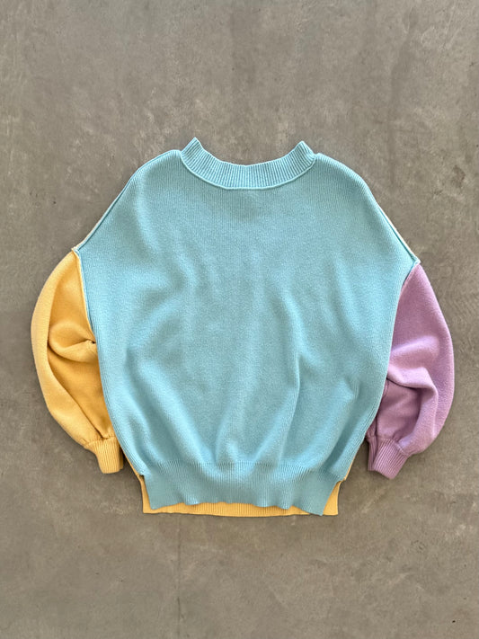 Color Block Sweater - S