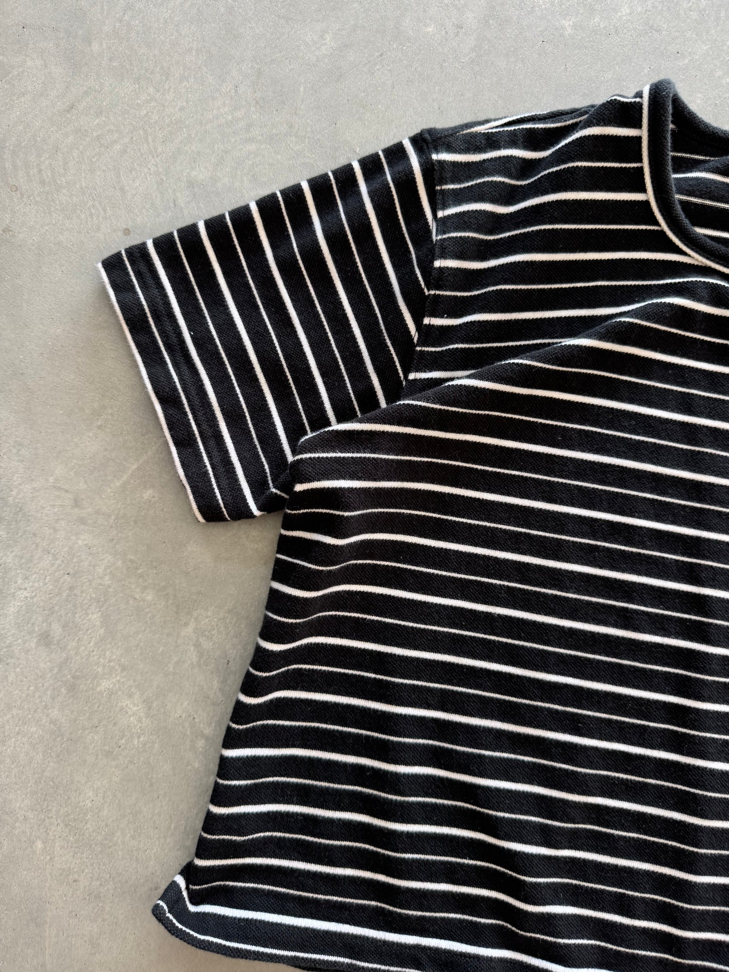 Vintage Striped Cropped Women’s Tee - M