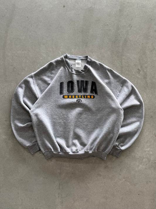 Vintage Iowa Hawkeyes Wrestling Sweatshirt - XL