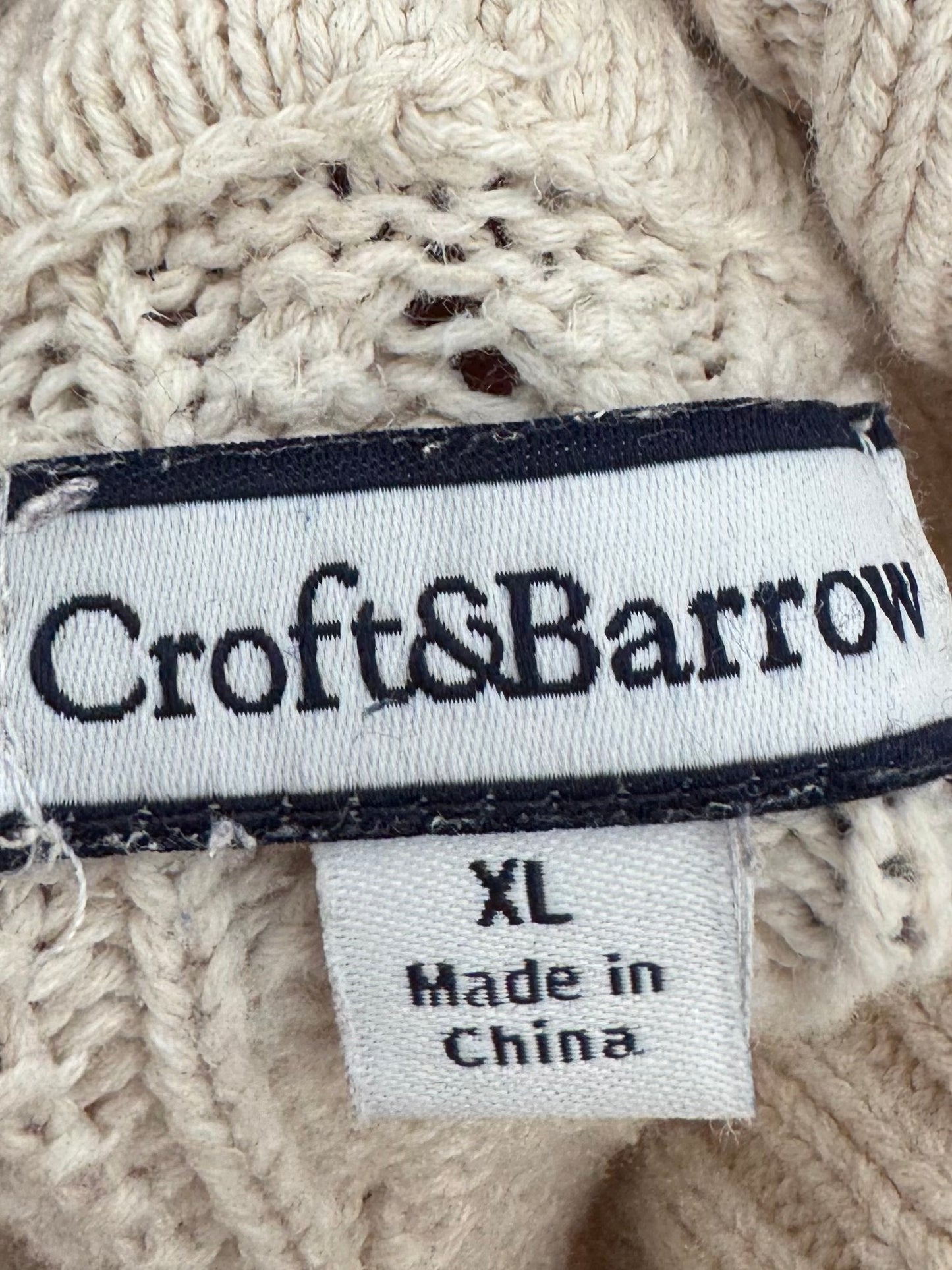 Vintage Cable Knit Turtleneck Sweater - XL