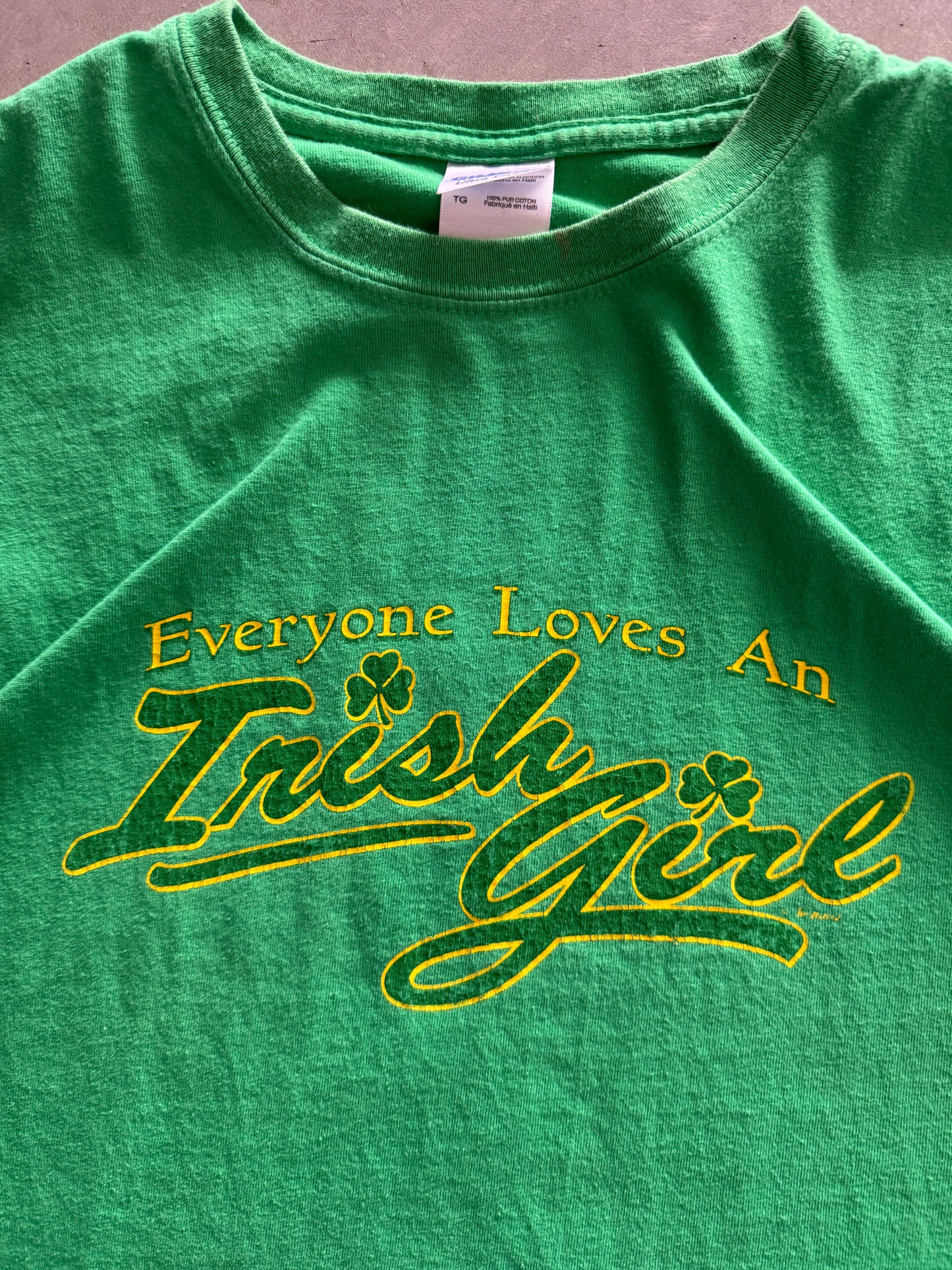 Vintage Everyone Loves an Irish Girl Tee - XL