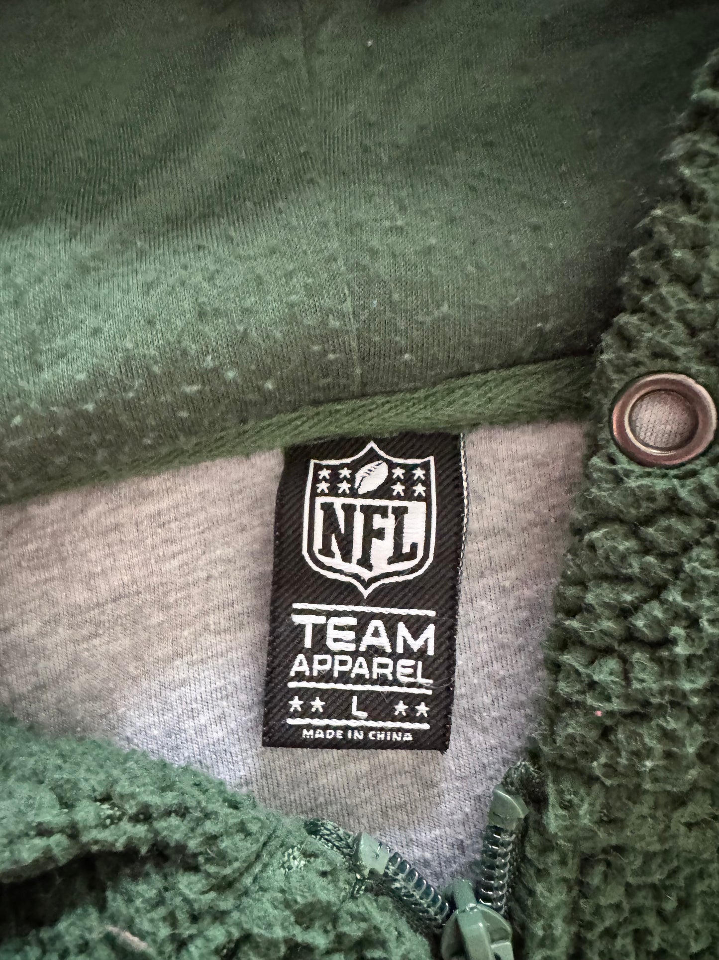 Green Bay Packers Cropped Fleece Sweatshirt - L