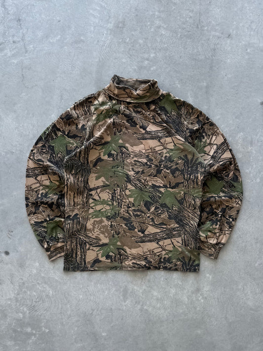 Vintage Camo Turtleneck - L
