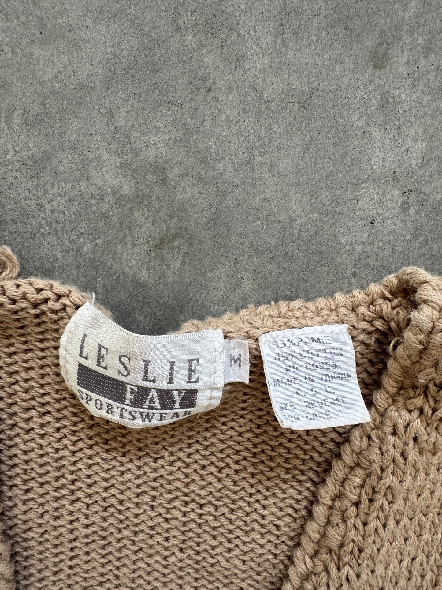 Vintage Knit Sweater Vest - M