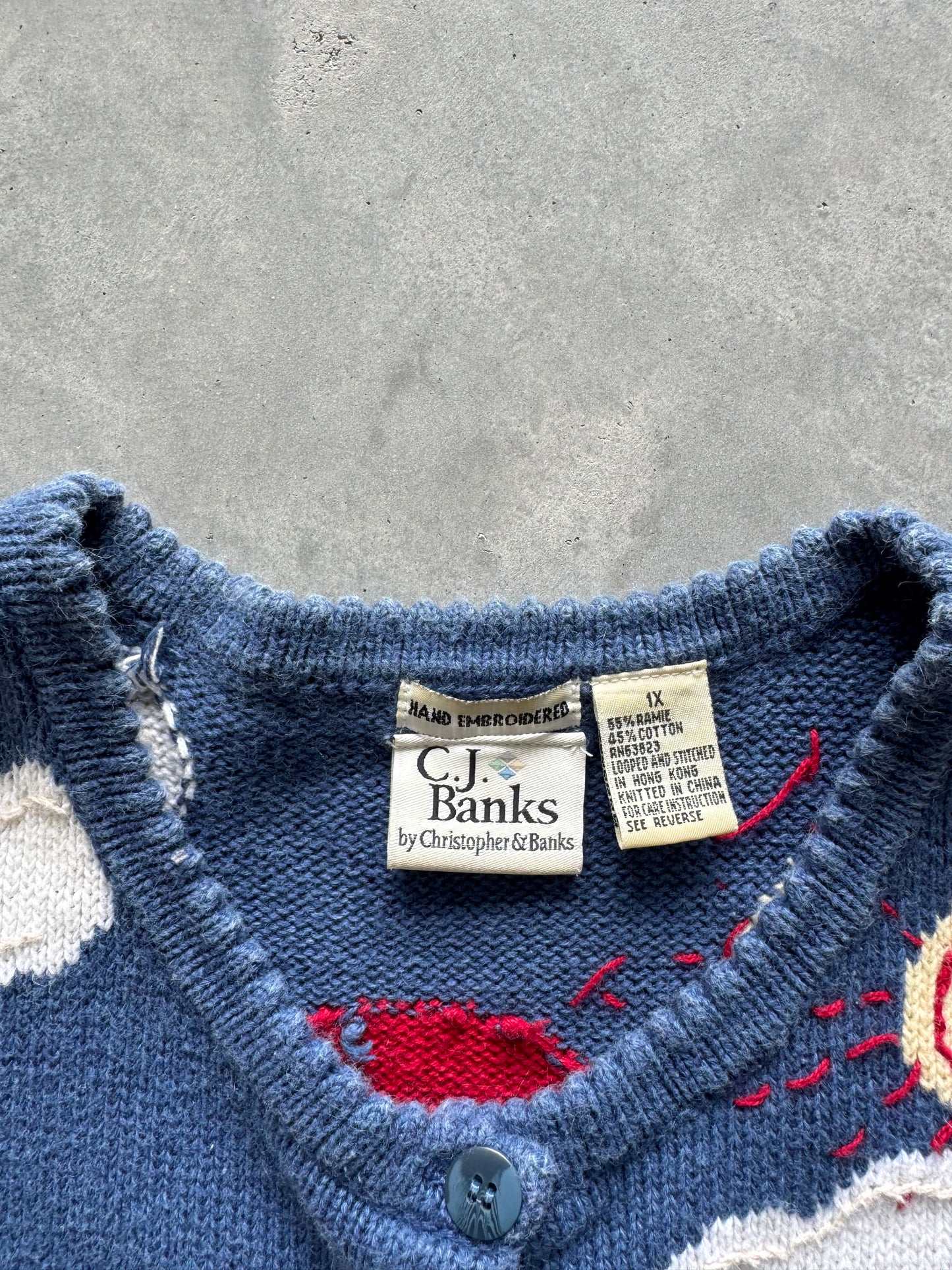 Vintage 4th of July Knit Cardigan - XL