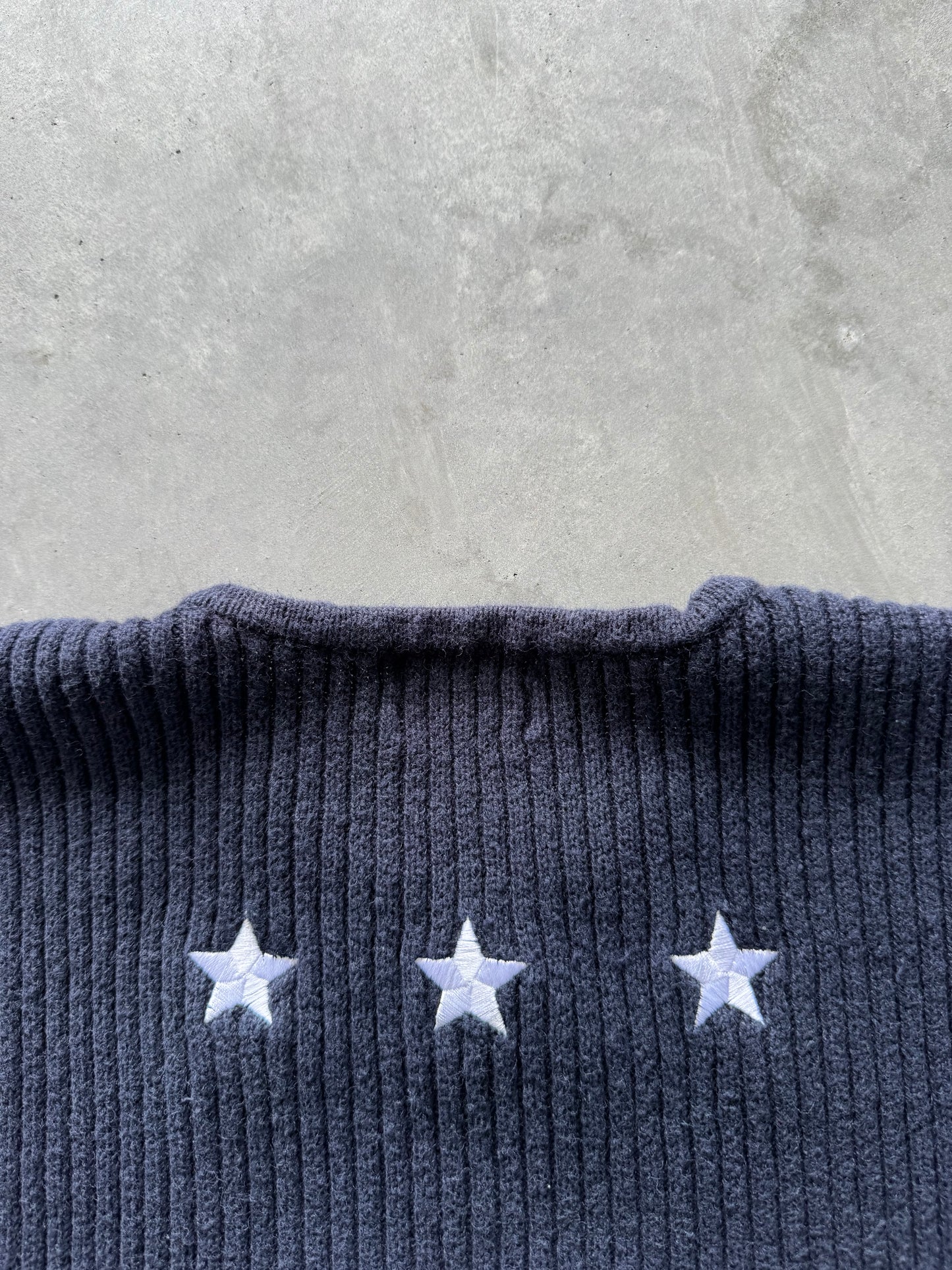Vintage Knit Flag Sweater - L