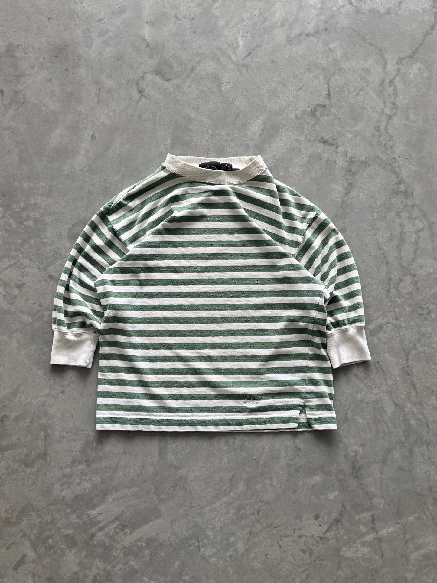 Vintage Striped Dockers 3/4 Sleeve - S