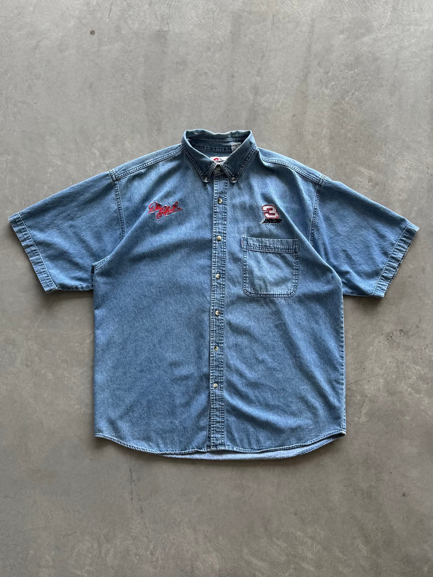 Vintage Nascar Denim Button Up - XXL