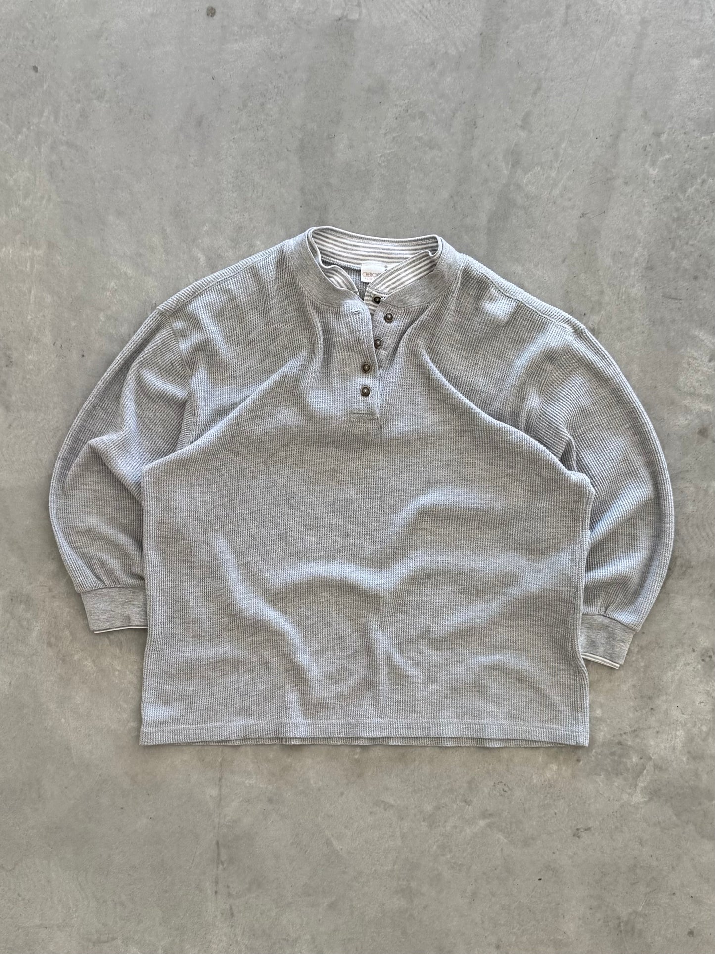 Vintage Cherokee Layered Waffle Knit Long Sleeve - XL