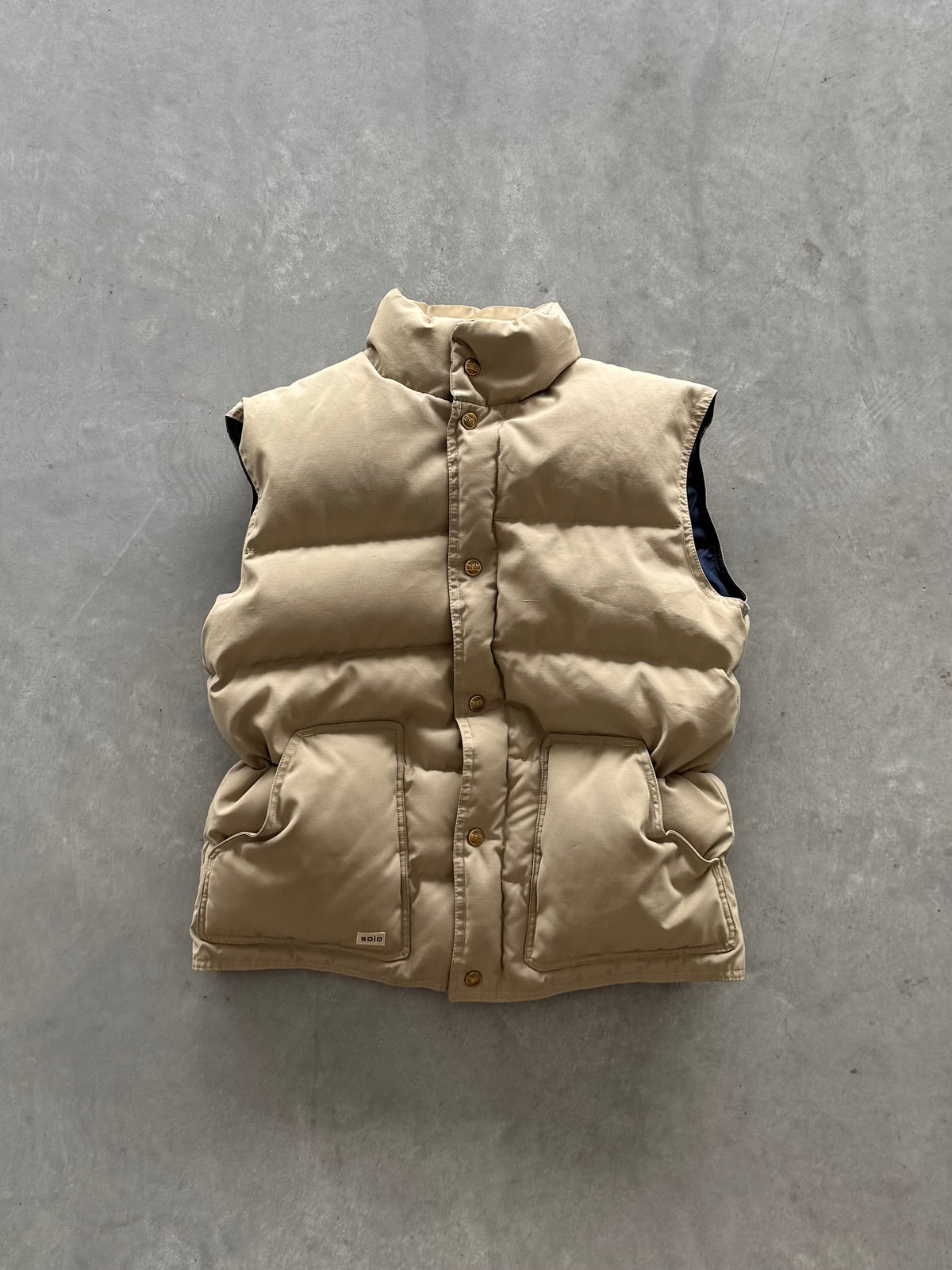 Vintage Puffer Vest Cinchable Waist - M