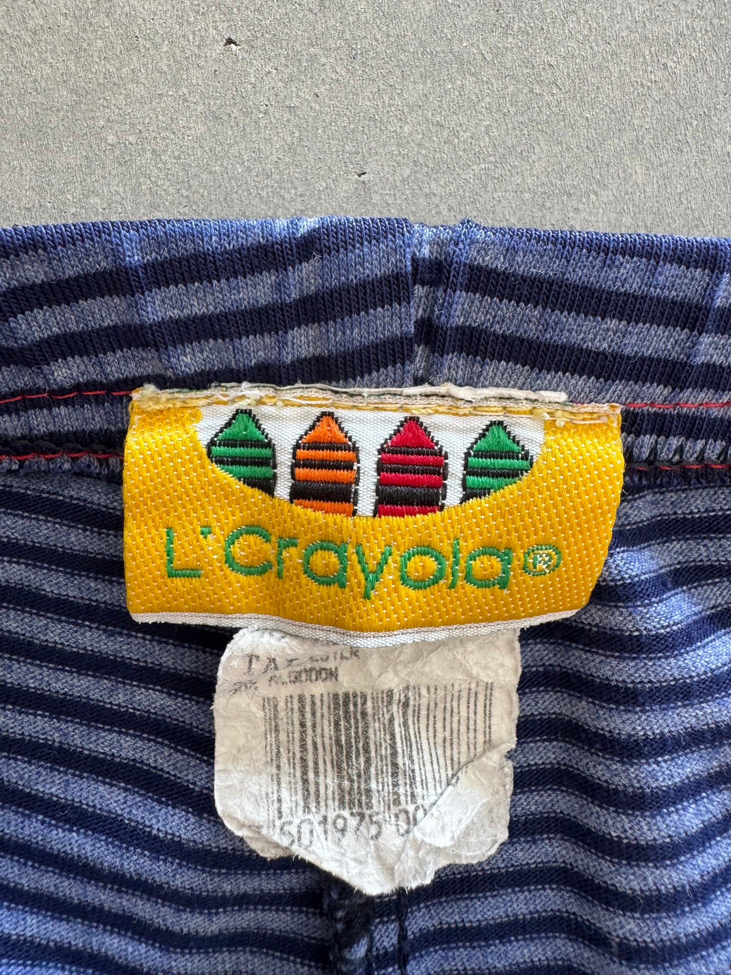 Vintage Striped Mini Shorts - M