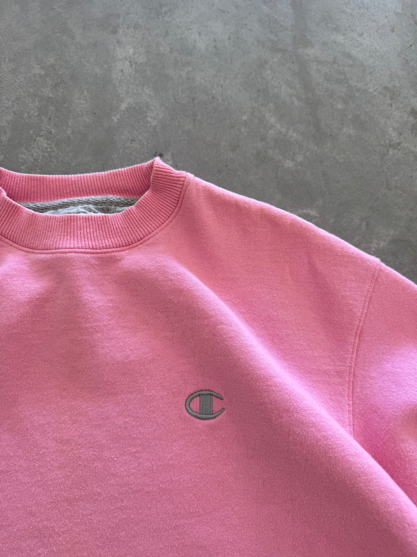 Vintage Pink Champion Sweatshirt - M