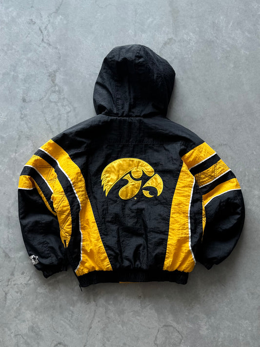Vintage 90s Iowa Hawkeyes Starter Coat - S