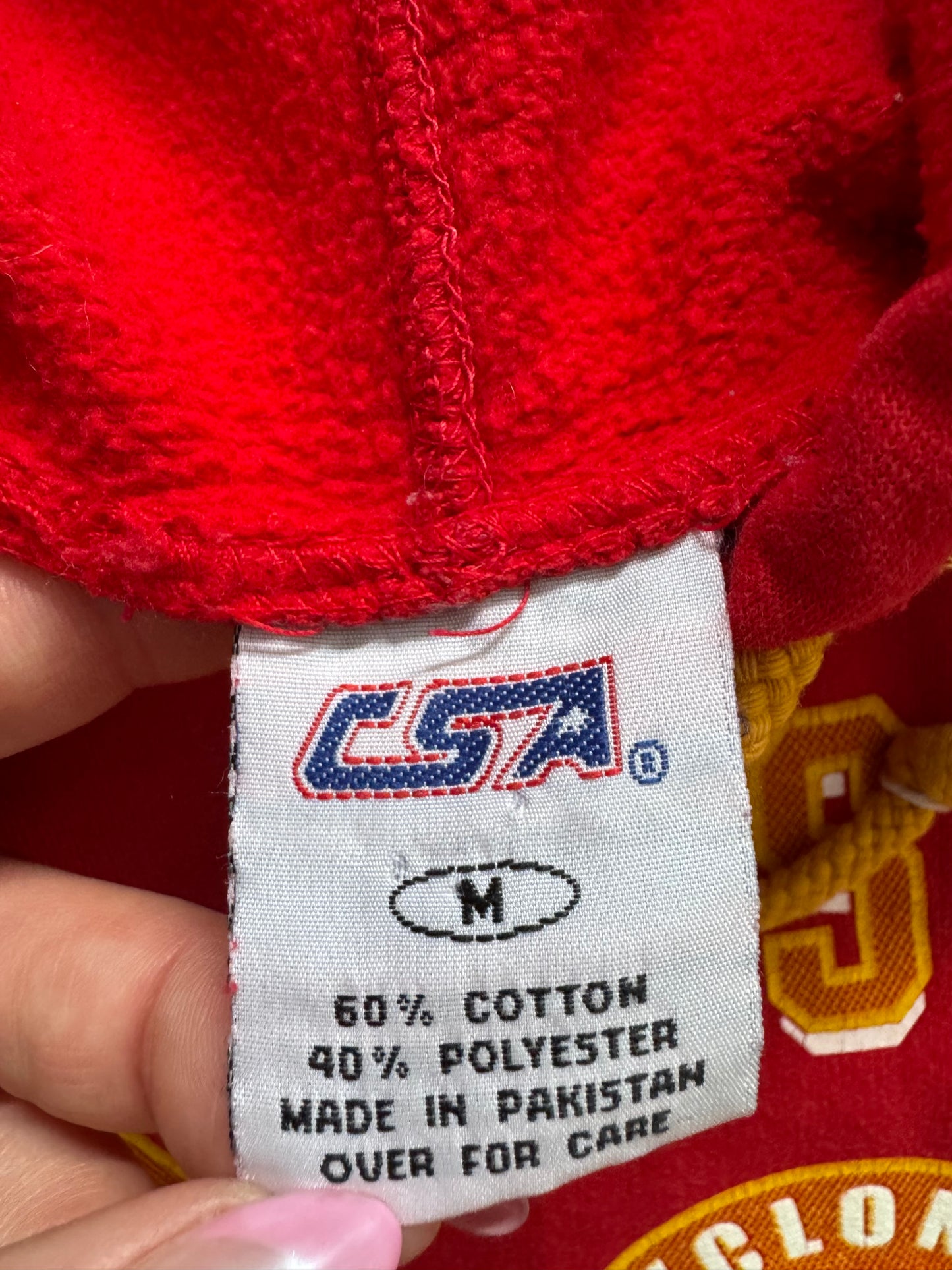 Vintage 90s Iowa State Cyclones Hoodie - M