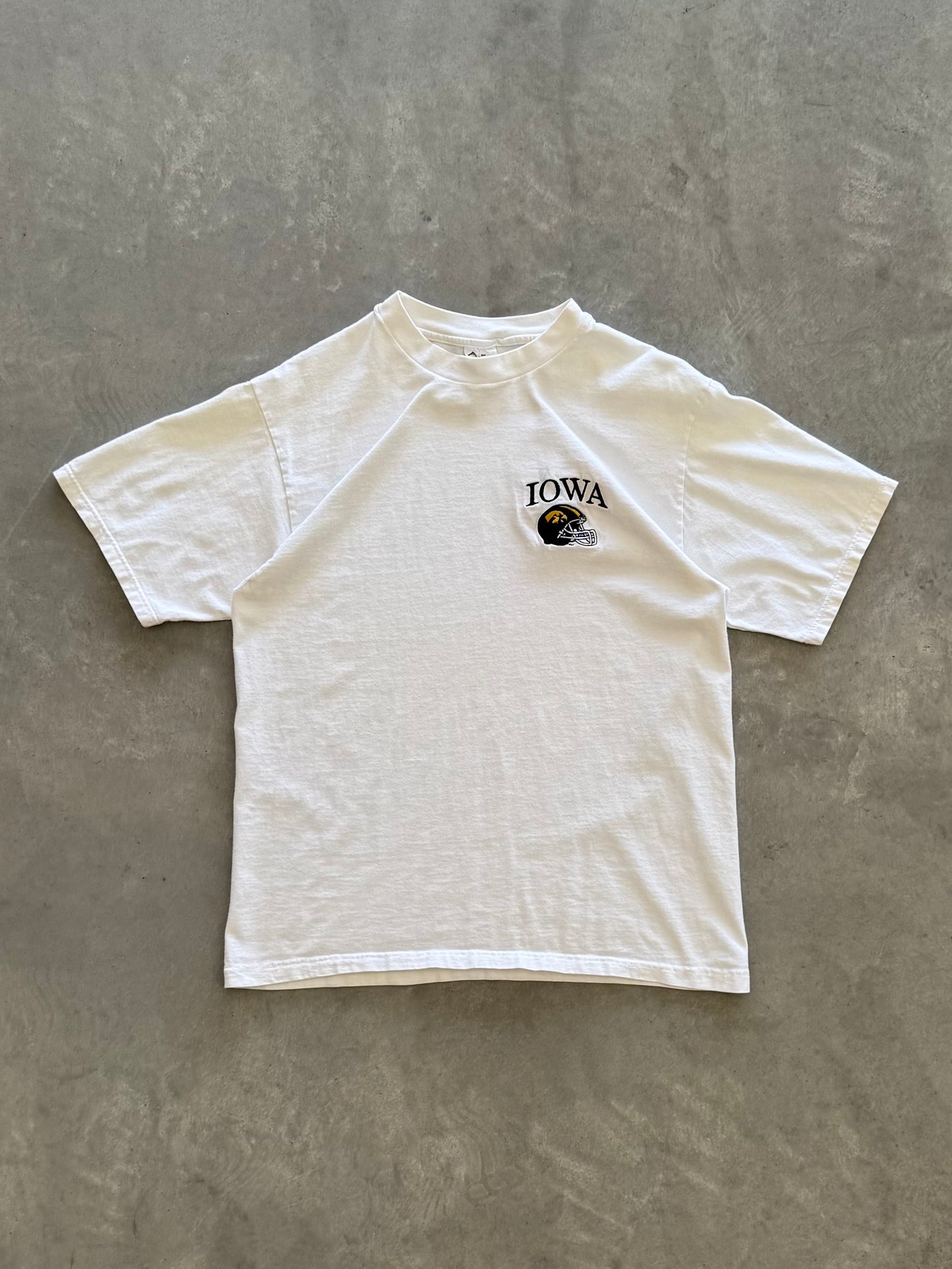 Vintage 90s Iowa Hawkeyes Football Tee - L