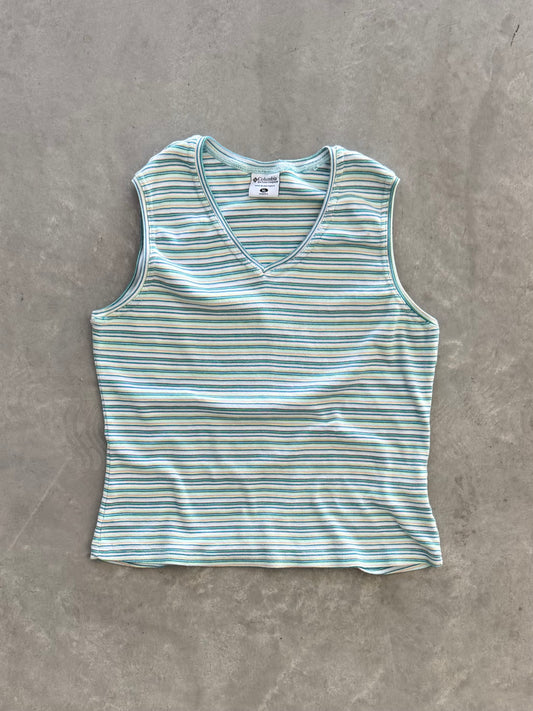 Vintage Women’s Columbia Striped Tank Top - XL