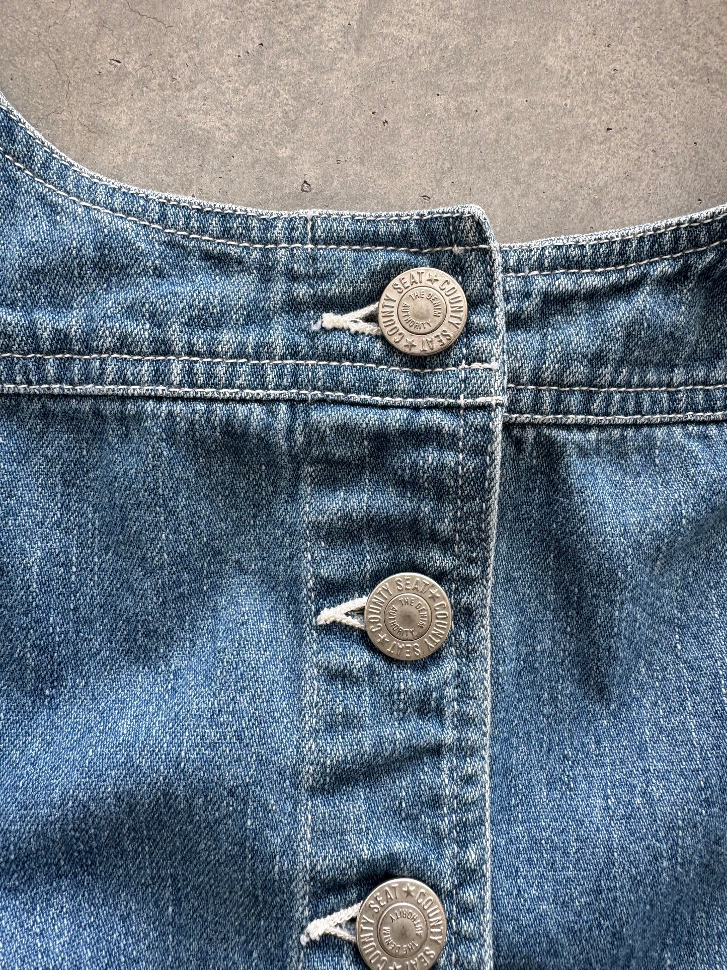 Vintage Jeanswear Denim Romper - M