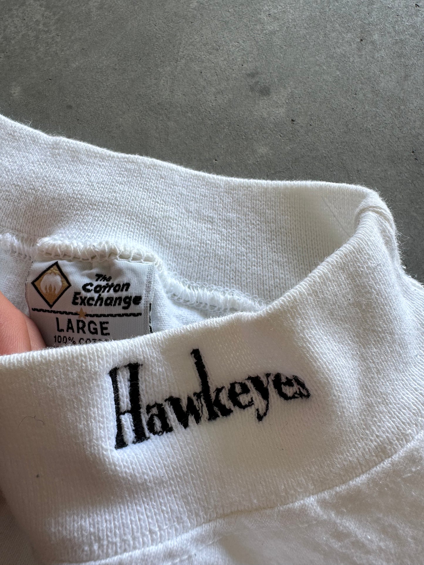 Vintage 90s Iowa Hawkeyes Mock Neck - L