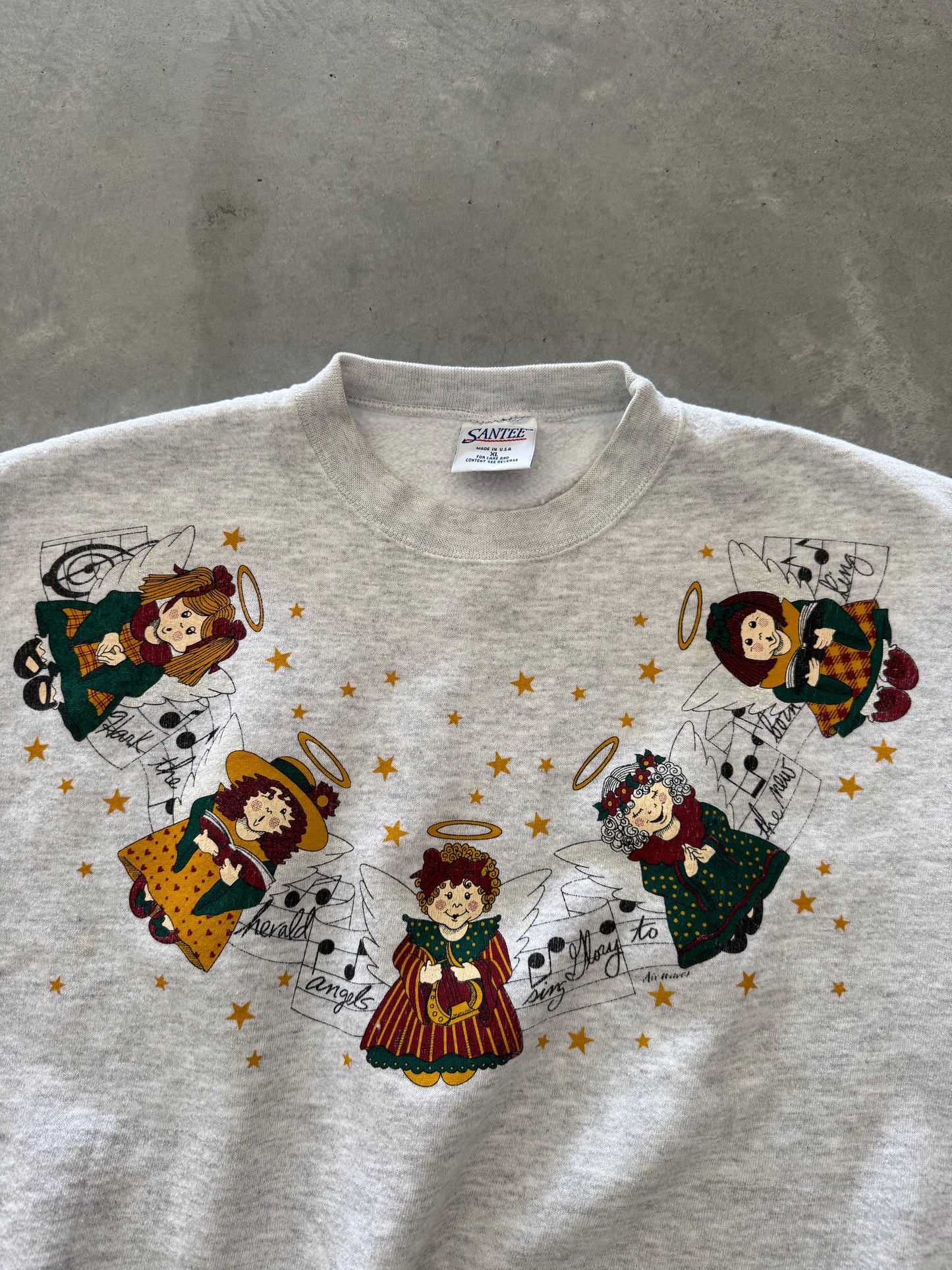 Vintage Hark the Herald Angels Sweatshirt - XL