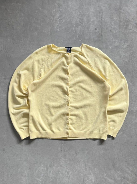 Vintage Gap Baby Yellow Cardigan - XL
