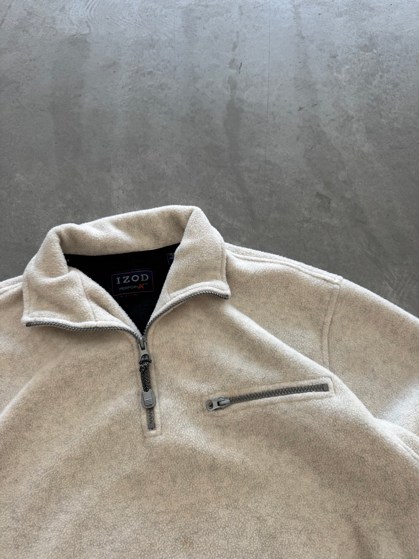 Vintage Izod Fleece Quarter Zip - M