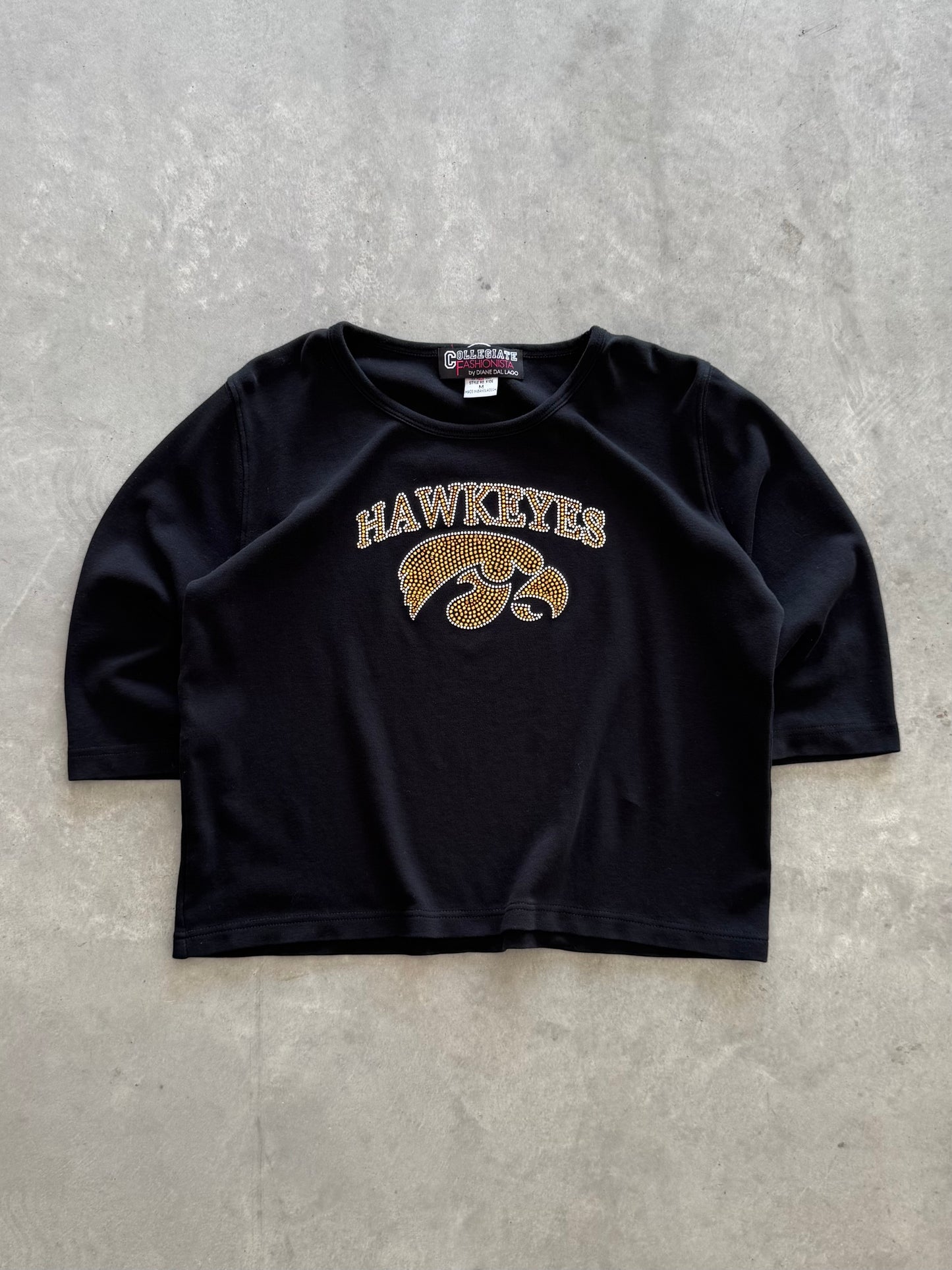Vintage Iowa Hawkeyes 3/4 Sleeve Women’s Tee - M