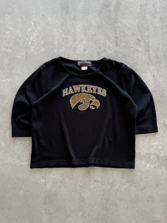 Vintage Iowa Hawkeyes 3/4 Sleeve Women’s Tee - M