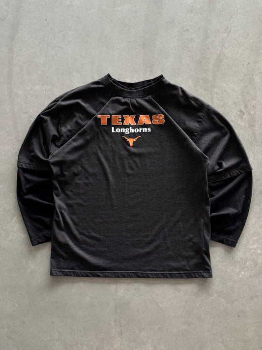 Vintage Texas Longhorns Layered Long Sleeve - XL