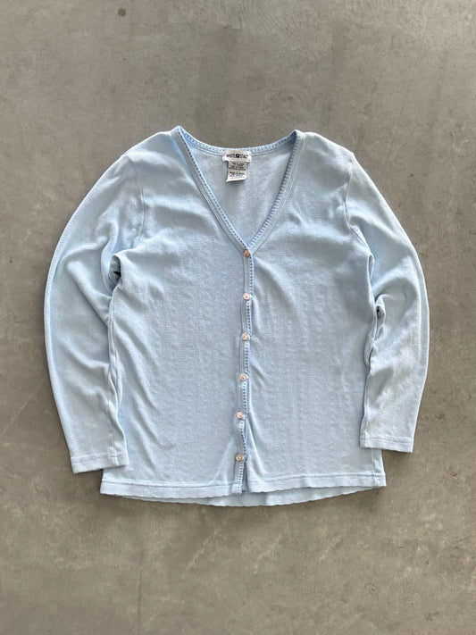 Vintage Baby Blue Cardigan - L