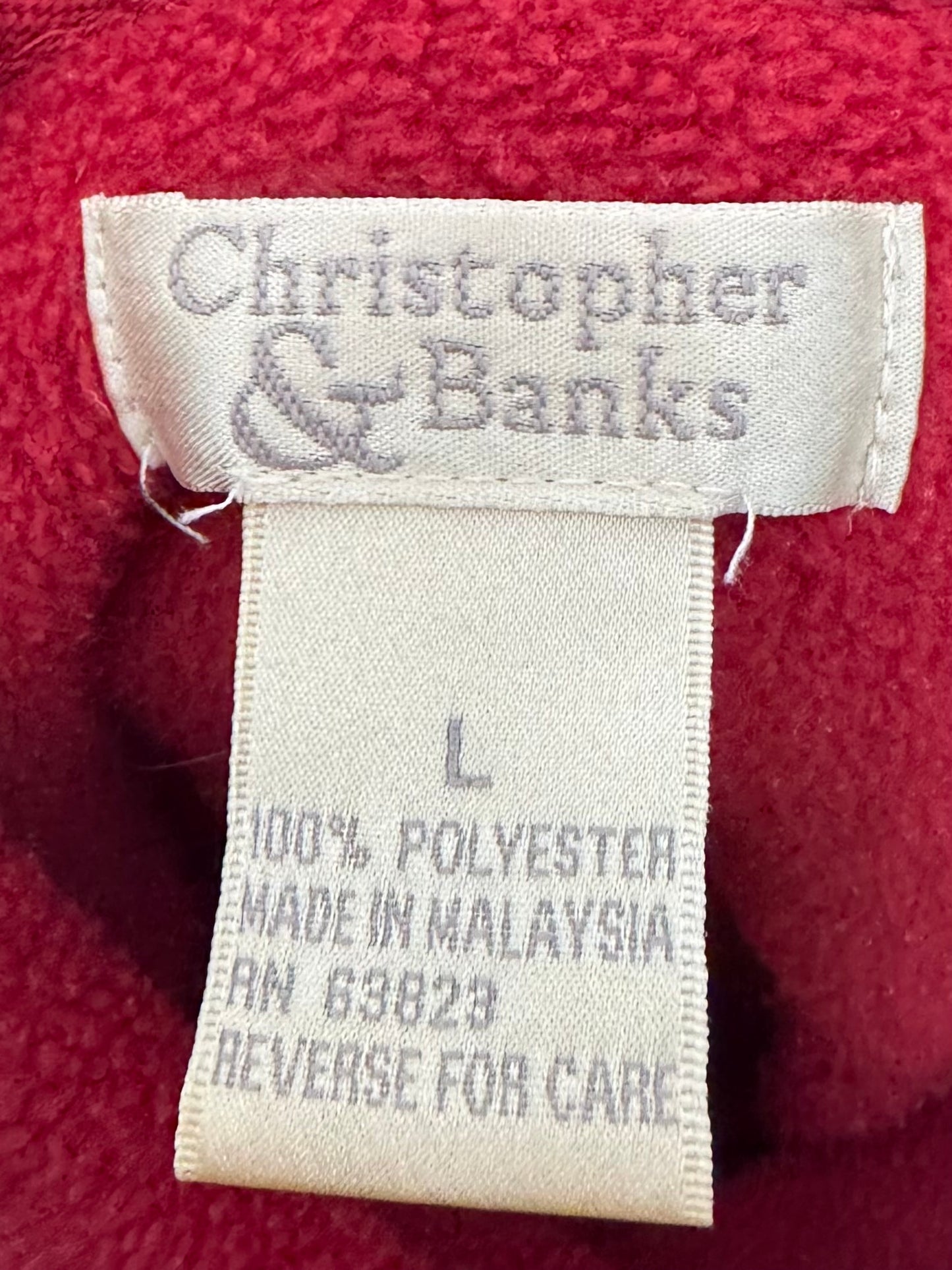 Vintage Christopher & Banks Mustang Fleece Pullover - L