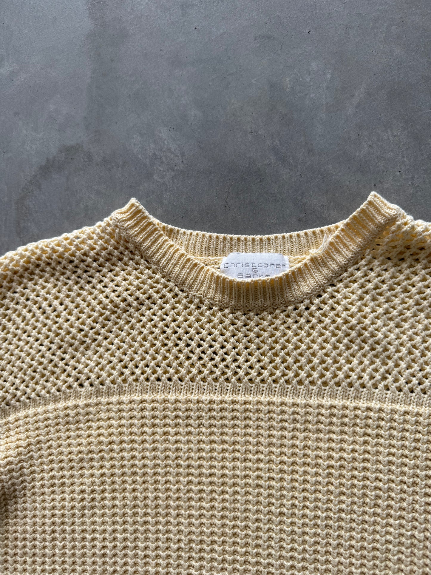 Vintage Women’s Crochet Sweater - L