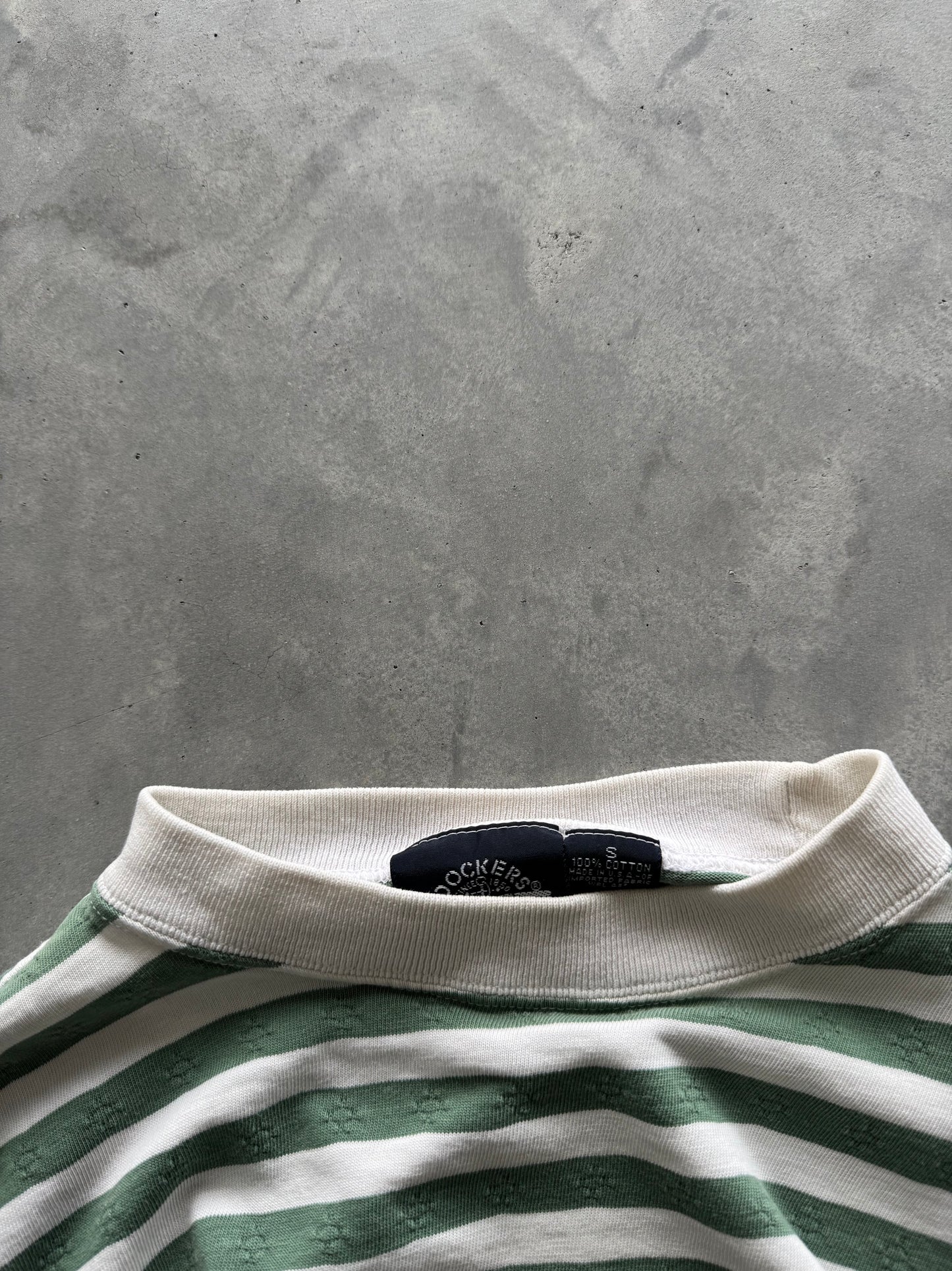 Vintage Striped Dockers 3/4 Sleeve - S