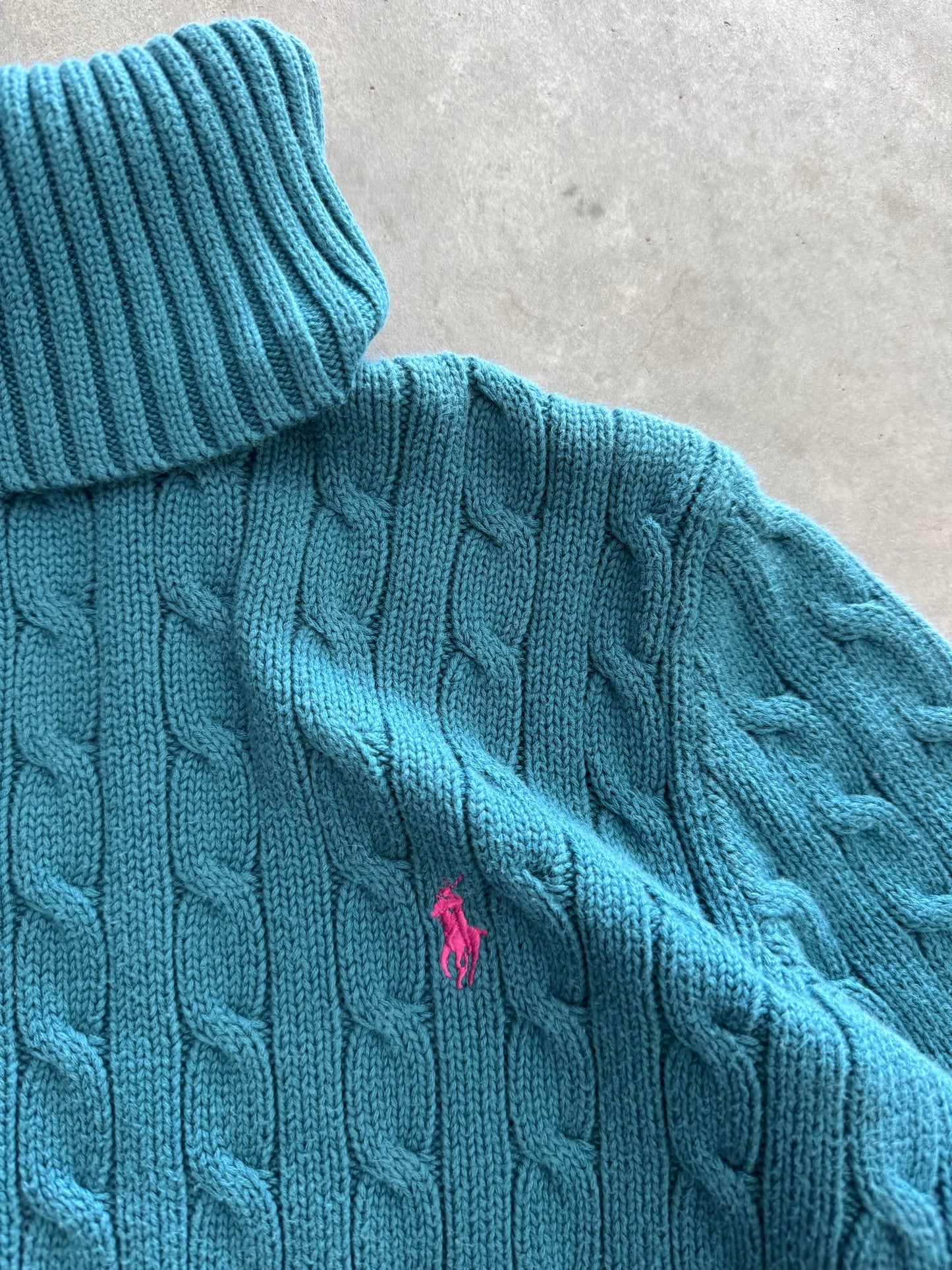 Vintage Women’s Polo Ralph Lauren Cable Knit Sweater - L